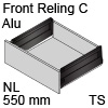 antaro Frontauszug Reling C NL 550 mm Alu, terraschwarz TBX antaro Set Rel. C Metall - 550/196 mm, TS