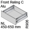 antaro Frontauszug C mit Reling - Alu, hellgrau