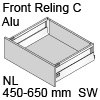 antaro Frontauszug C mit Reling - Alu, seidenweiß