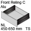 antaro Frontauszug C mit Reling - Alu, terraschwarz