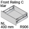 antaro Frontauszug Reling C NL 400 mm Glas klar, hellgrau TBX antaro Set Rel. C Optiw. Klar - 400/196 mm, R906