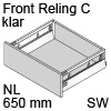 antaro Frontauszug Reling C NL 650 mm Glas klar, seidenweiß TBX antaro Set Rel. C Optiw. Klar - 650/196 mm, SW