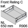 antaro Frontauszug Reling C NL 650 mm Glas sat., hellgrau TBX antaro Set Rel. C Optiw. Sat. - 650/196 mm, R906