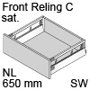 antaro Frontauszug Reling C NL 650 mm Glas sat., seidenweiß TBX antaro Set Rel. C Optiw. Sat. - 650/196 mm, SW