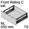antaro Frontauszug Reling C NL 650 mm Glas sat., terraschwarz TBX antaro Set Rel. C Optiw. Sat. - 650/196 mm, TS