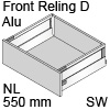 antaro Frontauszug Reling D NL 550 mm Alu, seidenweiß TBX antaro Set Rel. D Metall - 550/228 mm, SW