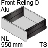 antaro Frontauszug Reling D NL 550 mm Alu, terraschwarz TBX antaro Set Rel. D Metall - 550/228 mm, TS
