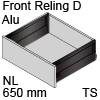 antaro Frontauszug Reling D NL 650 mm Alu, terraschwarz TBX antaro Set Rel. D Metall - 650/228 mm, TS