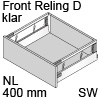 antaro Frontauszug Reling D NL 400 mm Klarglas, seidenweiß TBX antaro Set Rel. D Optiw. Klar - 400/228 mm, SW
