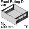 antaro Frontauszug Reling D NL 400 mm Klarglas, terraschwarz TBX antaro Set Rel. D Optiw. Klar - 400/228 mm, TS