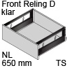antaro Frontauszug Reling D NL 650 mm Klarglas, terraschwarz TBX antaro Set Rel. D Optiw. Klar - 650/228 mm, TS