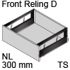 antaro Frontauszug Reling D NL 300 mm Glas sat., terraschwarz TBX antaro Set Rel. D Optiw. Sat. - 300/228 mm, TS