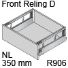 antaro Frontauszug Reling D NL 350 mm Glas sat., hellgrau TBX antaro Set Rel. D Optiw. Sat. - 350/228 mm, R906