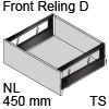 antaro Frontauszug Reling D NL 450 mm Glas sat., terraschwarz TBX antaro Set Rel. D Optiw. Sat. - 450/228 mm, TS