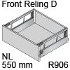 antaro Frontauszug Reling D NL 550 mm Glas sat., hellgrau TBX antaro Set Rel. D Optiw. Sat. - 550/228 mm, R906