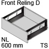 antaro Frontauszug Reling D NL 600 mm Glas sat., terraschwarz TBX antaro Set Rel. D Optiw. Sat. - 600/228 mm, TS