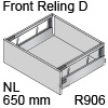 antaro Frontauszug Reling D NL 650 mm Glas sat., hellgrau TBX antaro Set Rel. D Optiw. Sat. - 650/228 mm, R906