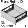 antaro Frontauszug Reling D NL 650 mm Glas sat., terraschwarz TBX antaro Set Rel. D Optiw. Sat. - 650/228 mm, TS