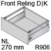 antaro Frontauszug Reling D/K-Zarge NL 270 mm, hellgrau TBX antaro Set Rel. D/K - 270/115/228 mm, R906