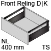 antaro Frontauszug Reling D/K-Zarge NL 400 mm, terraschwarz TBX antaro Set Rel. D/K - 400/115/228 mm, TS