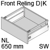 antaro Frontauszug Reling D/K-Zarge NL 650 mm, seidenweiß TBX antaro Set Rel. D/K - 650/115/228 mm, SW