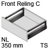 antaro Frontauszug Reling C Bausatz NL 350 mm, terraschwarz TBX antaro Set Rel. C - 350 / 196 mm, TS