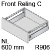 antaro Frontauszug Reling C Bausatz NL 600 mm, hellgrau TBX antaro Set Rel. C - 600 / 196 mm, R906