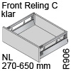 antaro Frontauszug C mit Reling - Klarglas, hellgrau