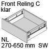 antaro Frontauszug C mit Reling - Klarglas, seidenweiß