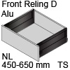 antaro Frontauszug D mit Reling - Alu, terraschwarz