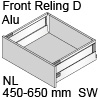 antaro Frontauszug D mit Reling - Alu, seidenweiß