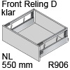 antaro Frontauszug Reling D NL 550 mm Klarglas, hellgrau TBX antaro Set Rel. D Optiw. Klar - 550/228 mm, R906