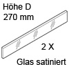 Z37R237D antaro Einschubelement Glas satiniert Einschub.Set seitl. TBX antaro - Optiw. Sat., D 270 mm