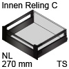 antaro Innenauszug Reling C Bausatz NL 270 mm, terraschwarz TBX antaro Set Rel. C innen - 270 / 196 mm, TS
