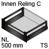 antaro Innenauszug Reling C Bausatz NL 500 mm, terraschwarz TBX antaro Set Rel. C innen - 500 / 196 mm, TS