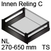 TBX antaro Innenauszug Höhe C mit Reling, terraschwarz