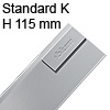 Tandembox antaro Zarge K (115 mm) NL 270-650 mm, grau