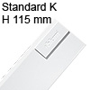 Tandembox antaro Zarge K (115 mm) NL 270-650 mm, weiß