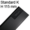 Tandembox antaro Zarge K (115 mm) NL 270-650 mm, schwarz