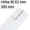 378M3002SA antaro Zarge M (83 mm), SW TBX Standardz. M - 300 mm seidenweiß