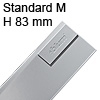 Blum Antaro Zarge M (83 mm) NL 270-650 mm, grau