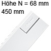Tandembox antaro Zarge N (68 mm) NL 450 mm, weiß 378N4502SA TBX antaro N-Zargen SW