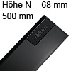 Tandembox antaro Zarge N (68 mm) NL 500 mm, schwarz 378N5002SA TBX antaro N-Zargen TS