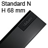 Tandembox antaro Zarge N (68 mm) NL 400-550 mm, schwarz