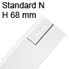 Tandembox antaro Zarge N (68 mm) NL 400-550 mm, weiß