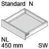 TBX antaro Standard N Bausatz NL 450 mm, seidenweiß antaro Set N - 450 / 68 mm, SW