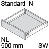 TBX antaro Standard N Bausatz NL 500 mm, seidenweiß antaro Set N - 500 / 68 mm, SW