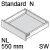 TBX antaro Standard N Bausatz NL 550 mm, seidenweiß antaro Set N - 550 / 68 mm, SW