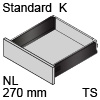 TBX antaro Standard K Bausatz NL 270 mm, terraschwarz antaro Set K - 270 / 115 mm, TS