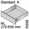 Tandembox antaro Standardkorpus K, hellgrau